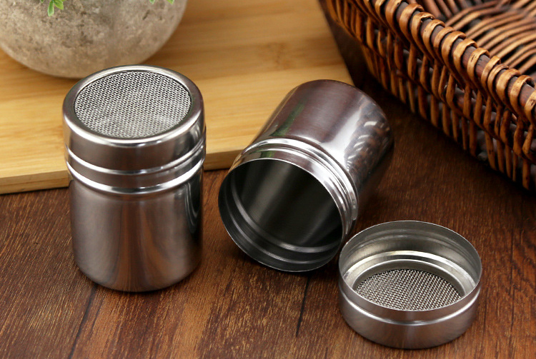 Stainless Steel Flour Sifter Sieve Filter Baking Sugar Powder Cocoa Strainer DIY eBay